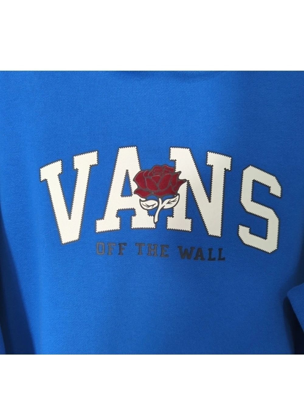Vans Off The Wall 66 Champs Hooded Sweater, Rose Detail Blue Men's SM